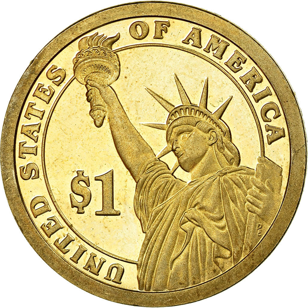 Coin, United States, Dollar, 2007, U.S. Mint, John Adams, AU(55-58)