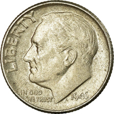 Coin, United States, Roosevelt Dime, Dime, 1945, U.S. Mint, Philadelphia