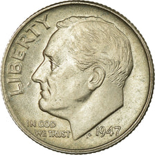 Moneta, Stati Uniti, Roosevelt Dime, Dime, 1947, U.S. Mint, Philadelphia, SPL-
