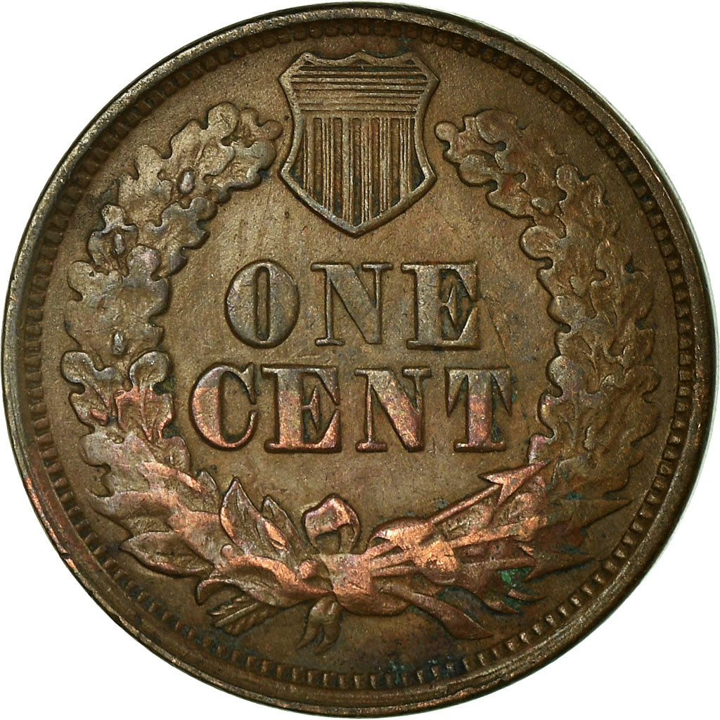 Coin, United States, Indian Head Cent, Cent, 1866, U.S. Mint, Philadelphia