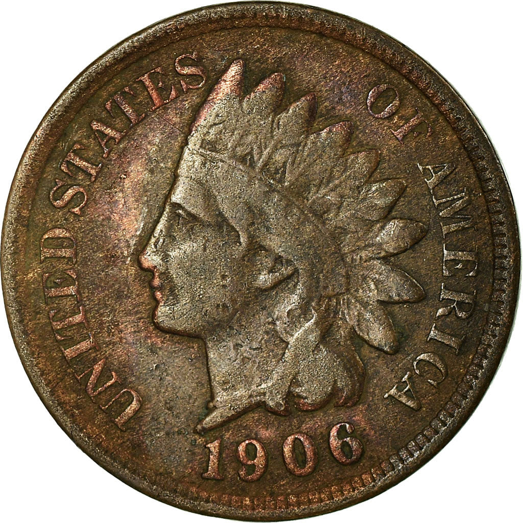 Coin, United States, Indian Head Cent, Cent, 1906, U.S. Mint, Philadelphia