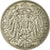 Moneta, NIEMCY - IMPERIUM, Wilhelm II, 25 Pfennig, 1909, Karlsruhe, AU(50-53)