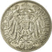 Münze, GERMANY - EMPIRE, Wilhelm II, 25 Pfennig, 1909, Karlsruhe, SS+, Nickel