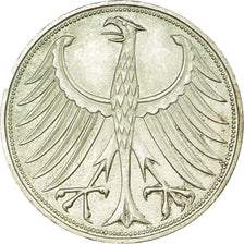 Coin, GERMANY - FEDERAL REPUBLIC, 5 Mark, 1972, Hambourg, AU(55-58), Silver