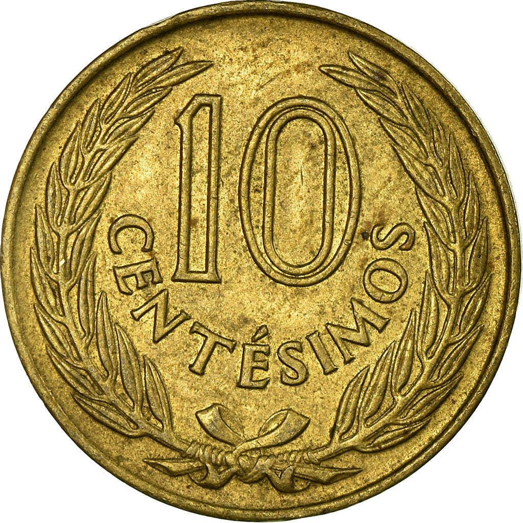 Moneta, Uruguay, 10 Centesimos, 1960, BB, Nichel-ottone, KM:39