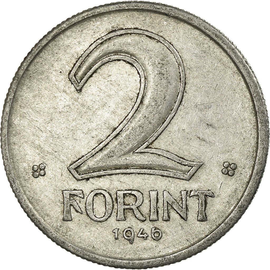 Coin, Hungary, 2 Forint, 1946, Budapest, VF(30-35), Aluminum, KM:533