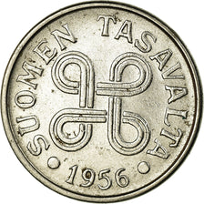 Coin, Finland, 5 Markkaa, 1956, EF(40-45), Nickel Plated Iron, KM:37a