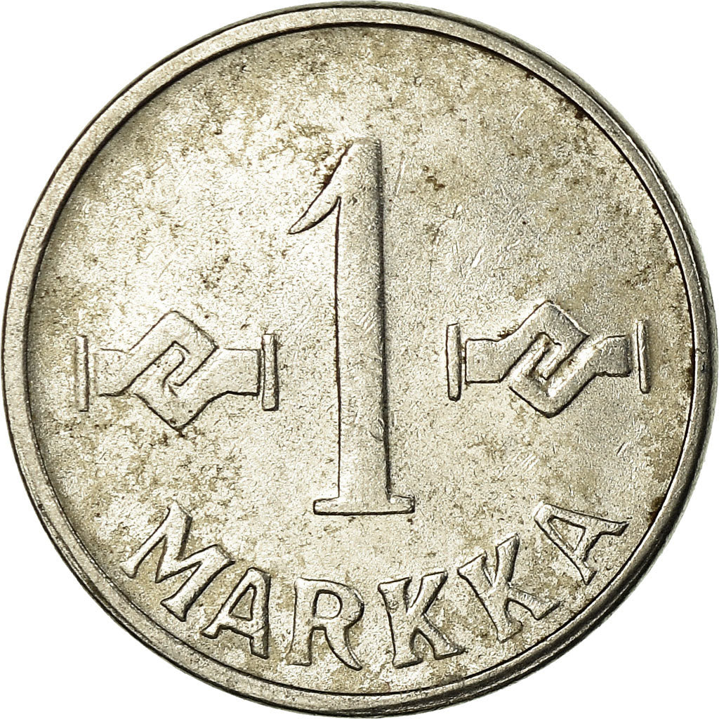 Coin, Finland, Markka, 1958, EF(40-45), Nickel Plated Iron, KM:36a