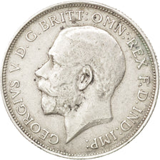 GREAT BRITAIN, Florin, Two Shillings, 1914, KM #817, EF(40-45), Silver, 28.3,...