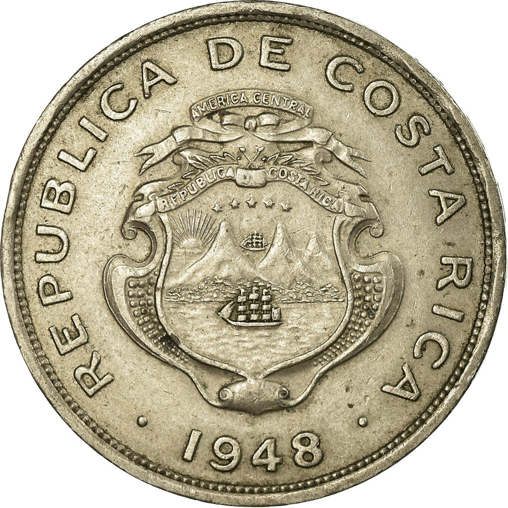Monnaie, Costa Rica, 50 Centimos, 1948, TTB, Copper-nickel, KM:176