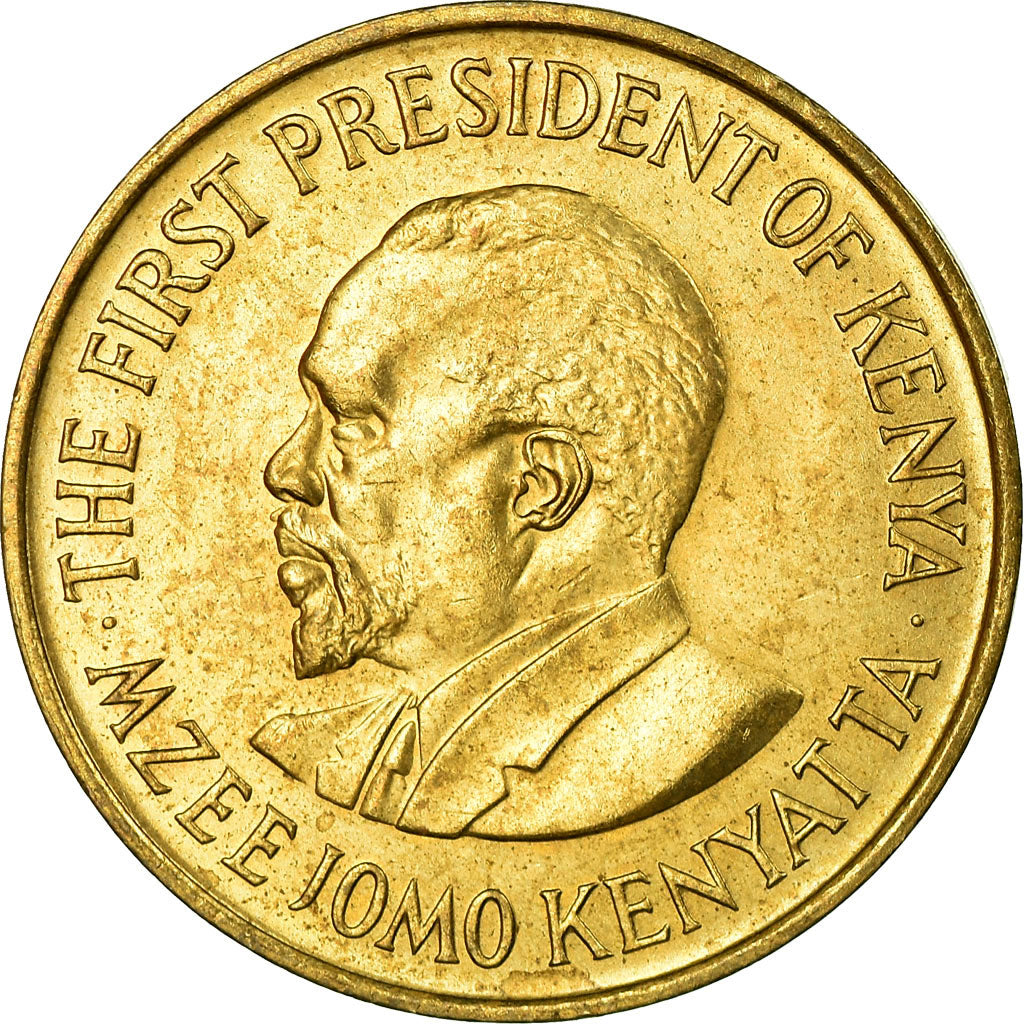 Moneda, Kenia, 5 Cents, 1975, EBC, Níquel - latón, KM:10