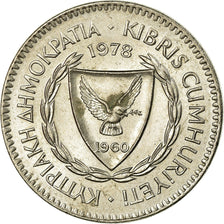 Coin, Cyprus, 50 Mils, 1978, AU(55-58), Copper-nickel, KM:41