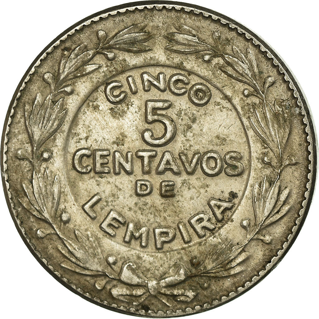 Moneda, Honduras, 5 Centavos, 1956, Philadelphia, U.S.A., BC+, Cobre - níquel