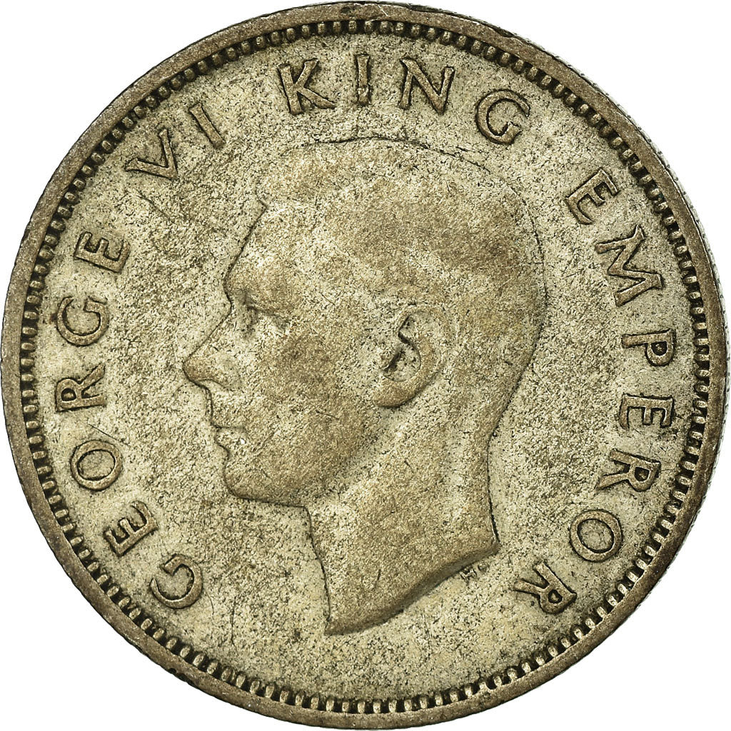 Münze, Neuseeland, George VI, Shilling, 1946, S+, Silber, KM:9