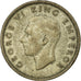 Münze, Neuseeland, George VI, Shilling, 1946, S+, Silber, KM:9
