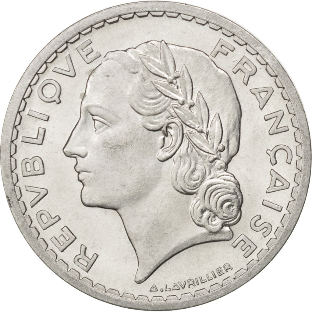 FRANCE, Lavrillier, 5 Francs, 1946, Beaumont - Le Roger, KM #888b.2, AU(50-53),.