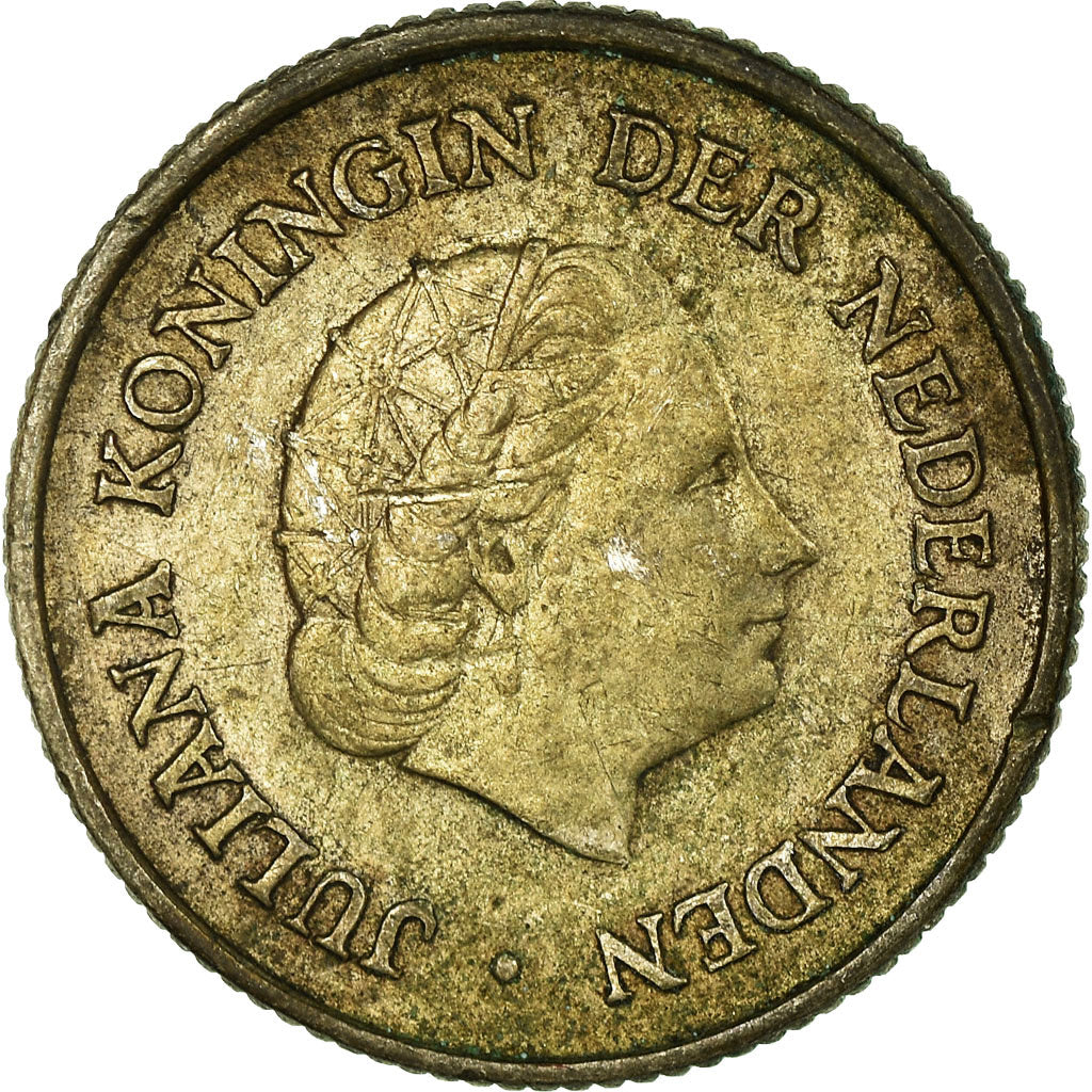 Moneta, Antille olandesi, Juliana, 1/4 Gulden, 1965, BB, Argento, KM:4