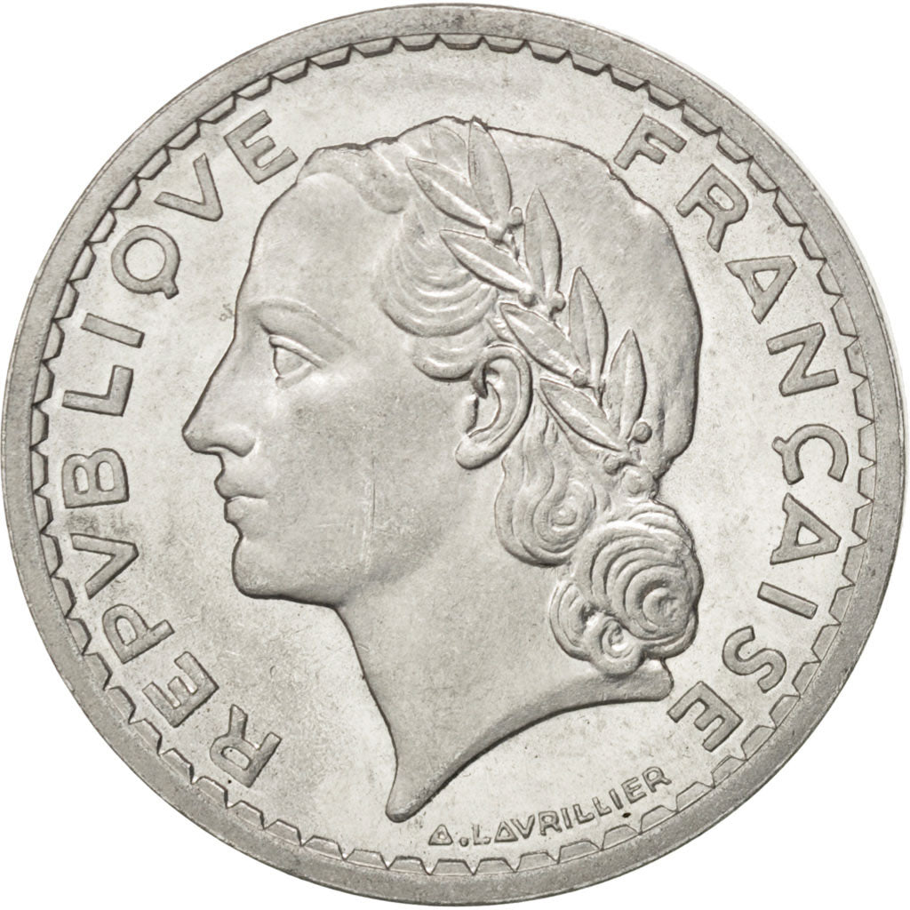 FRANCE, Lavrillier, 5 Francs, 1946, Beaumont - Le Roger, KM #888b.2, AU(50-53),.