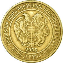 Coin, Armenia, 200 Dram, 2003, EF(40-45), Brass, KM:96