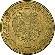 Coin, Armenia, 50 Dram, 2003, EF(40-45), Brass plated steel, KM:94
