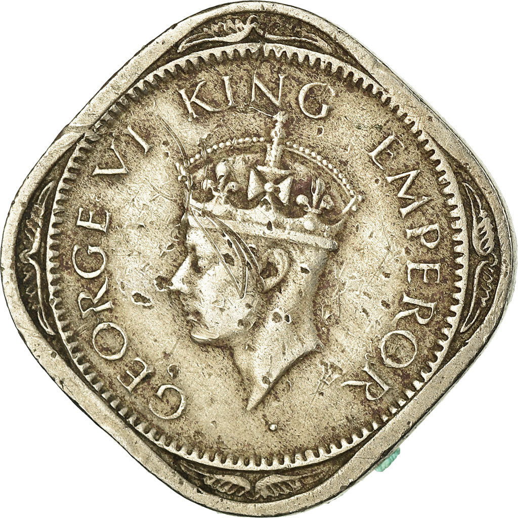 Coin, INDIA-BRITISH, George VI, 1/2 Anna, 1946, Bombay, EF(40-45)