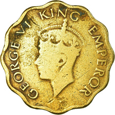 Coin, INDIA-BRITISH, George VI, Anna, 1942, VF(20-25), Nickel-brass, KM:537a