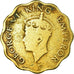 Coin, INDIA-BRITISH, George VI, Anna, 1942, VF(20-25), Nickel-brass, KM:537a