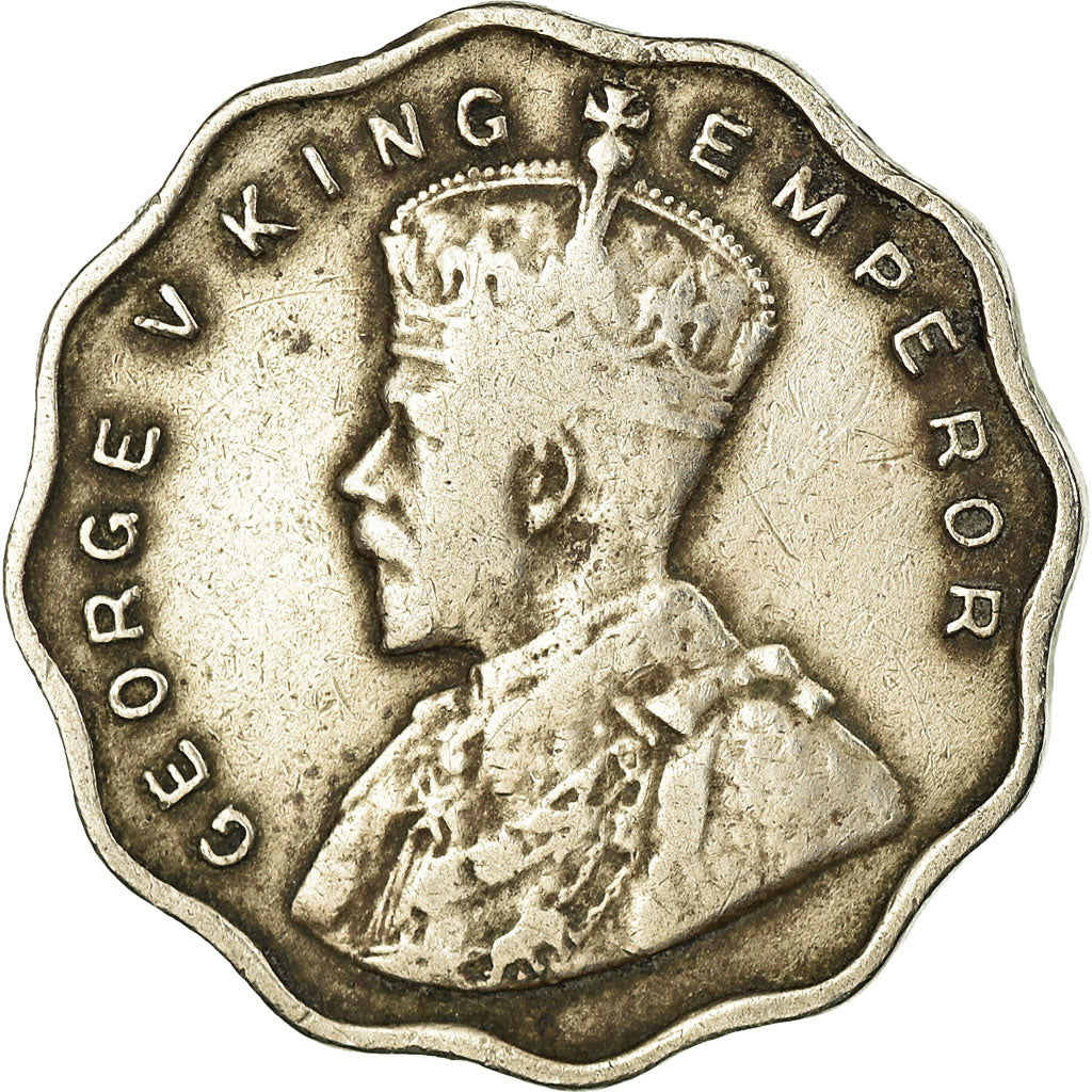Münze, INDIA-BRITISH, George V, Anna, 1936, S+, Copper-nickel, KM:513