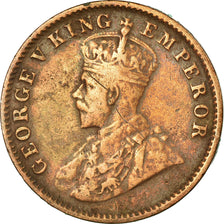 Coin, INDIA-BRITISH, George V, 1/4 Anna, 1920, EF(40-45), Bronze, KM:512