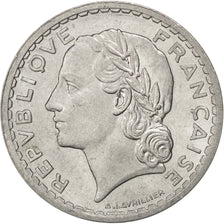 FRANCE, Lavrillier, 5 Francs, 1946, Paris, KM #888b.1, VF(20-25), Aluminum, 31,.