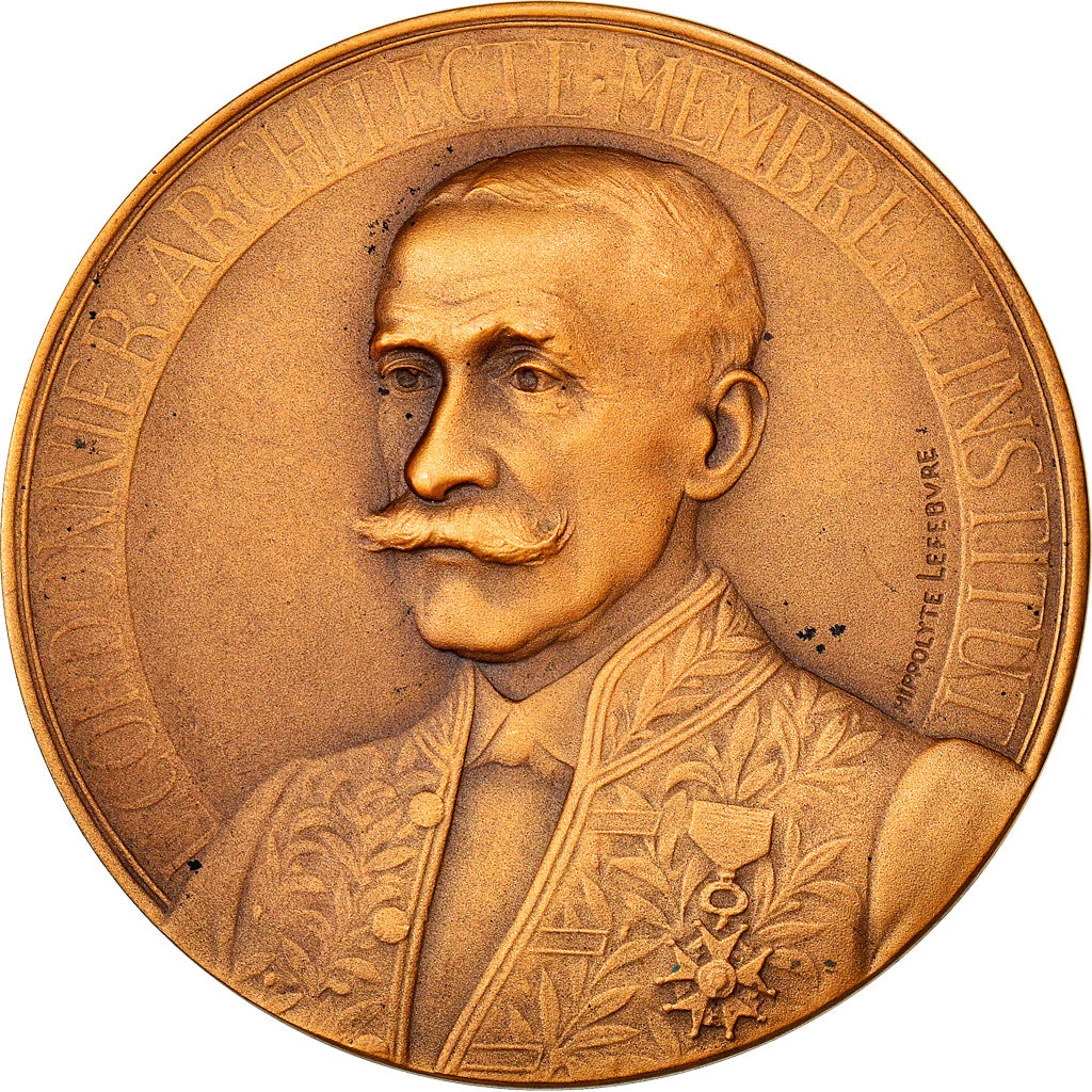 France, Medal, Louis Cordonnier, Architecte, Membre de L'Institut, Arts &