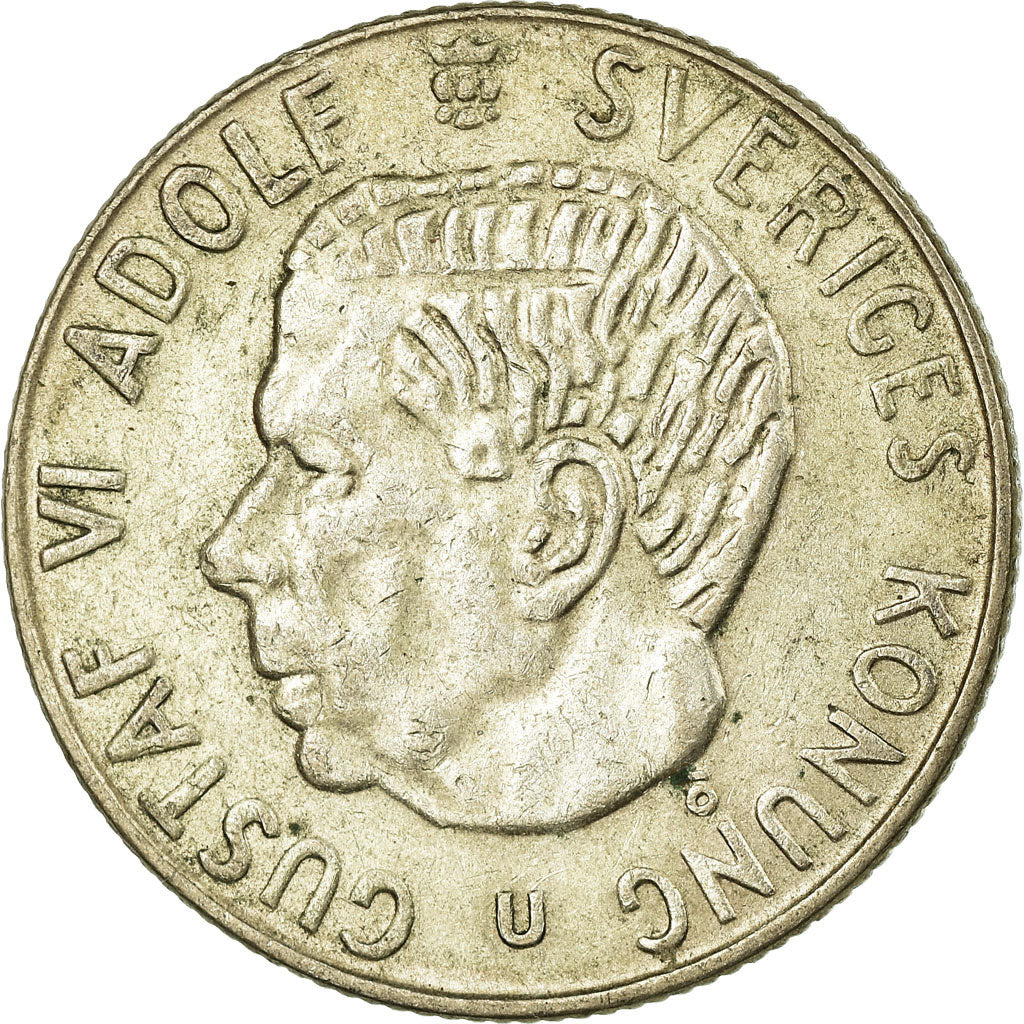 Coin, Sweden, Gustaf VI, Krona, 1968, EF(40-45), Silver, KM:826
