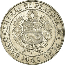 Coin, Peru, 5 Soles, 1969, Lima, EF(40-45), Gold, KM:235