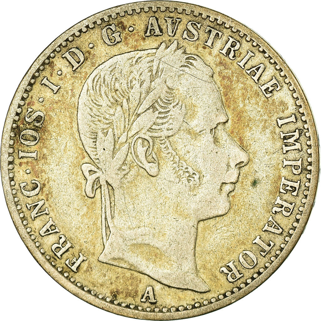 Coin, Austria, Franz Joseph I, 1/4 Florin, 1859, EF(40-45), Silver, KM:2214