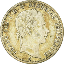 Coin, Austria, Franz Joseph I, 1/4 Florin, 1859, EF(40-45), Silver, KM:2214