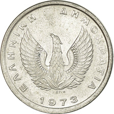 Coin, Greece, 10 Lepta, 1973, AU(55-58), Aluminum, KM:102