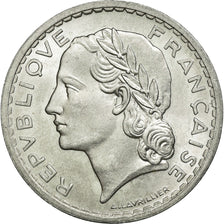 Coin, France, Lavrillier, 5 Francs, 1945, MS(60-62), Aluminum, KM:888b.1
