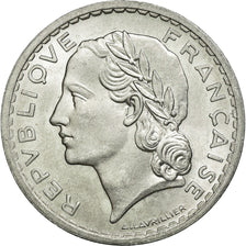 Monnaie, France, Lavrillier, 5 Francs, 1945, SUP+, Aluminium, KM:888b.1