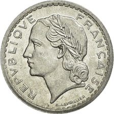 Coin, France, Lavrillier, 5 Francs, 1945, MS(60-62), Aluminum, KM:888b.1