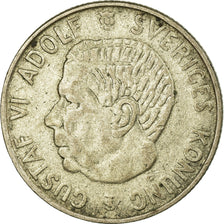 Coin, Sweden, Gustaf VI, Krona, 1952, EF(40-45), Silver, KM:826
