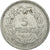 Moneda, Francia, Lavrillier, 5 Francs, 1945, Beaumont-le-Roger, MBC+, Aluminio