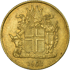 Coin, Iceland, Krona, 1962, EF(40-45), Nickel-brass, KM:12a
