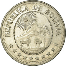Coin, Bolivia, 5 Pesos Bolivianos, 1978, EF(40-45), Nickel Clad Steel, KM:197