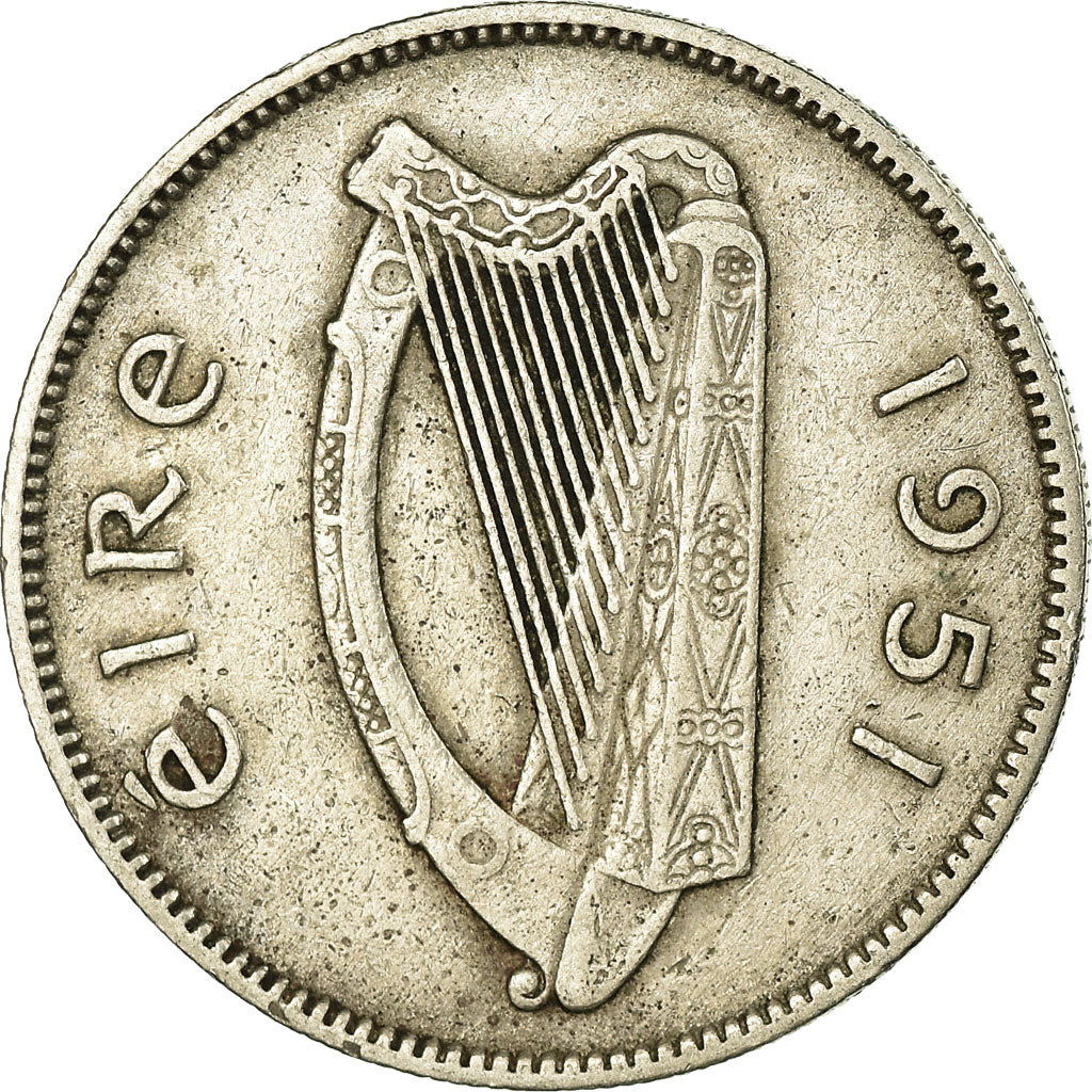 Coin, IRELAND REPUBLIC, Shilling, 1951, EF(40-45), Copper-nickel, KM:14A