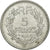 Moneta, Francia, Lavrillier, 5 Francs, 1945, Beaumont le Roger, BB+, Alluminio