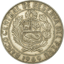 Coin, Peru, 10 Soles, 1969, Lima, EF(40-45), Gold, KM:236