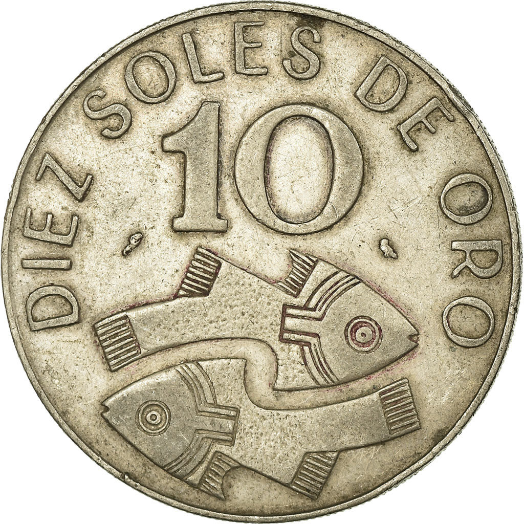 Coin, Peru, 10 Soles, 1969, Lima, EF(40-45), Gold, KM:236