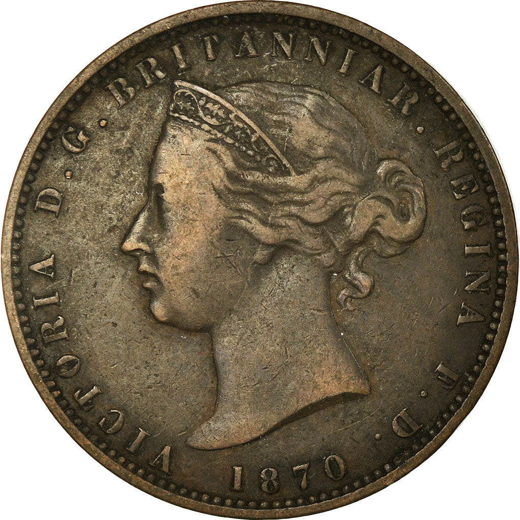 Coin, Jersey, Victoria, 1/13 Shilling, 1870, EF(40-45), Bronze, KM:5