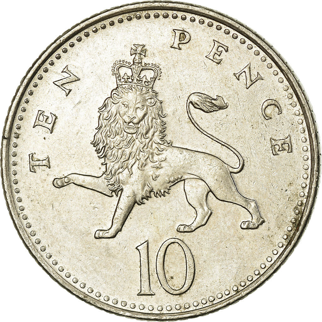 Moeda, Grã-Bretanha, Elizabeth II, 10 Pence, 2007, EF(40-45), Cobre-níquel