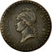 Moneda, Francia, Dupré, Centime, 1848, Paris, MBC+, Bronce, KM:754, Gadoury:84